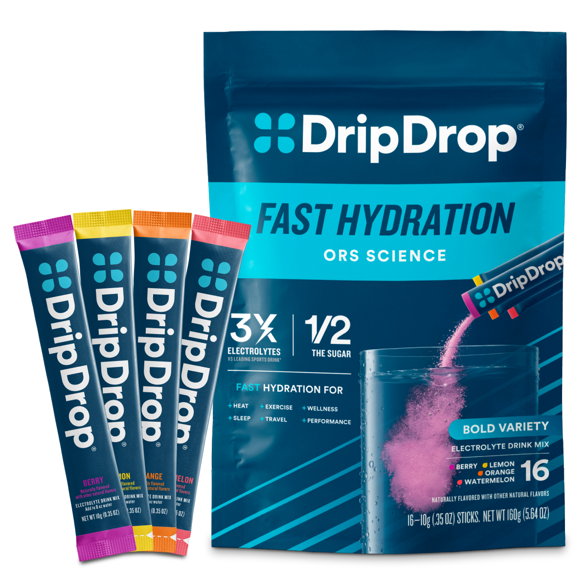DripDrop Electrolyte Powder Packets