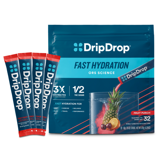 DripDrop Fruit Punch, 8 oz sticks, 32 count DripDrop Fruit Punch, 8 oz sticks, 32 count