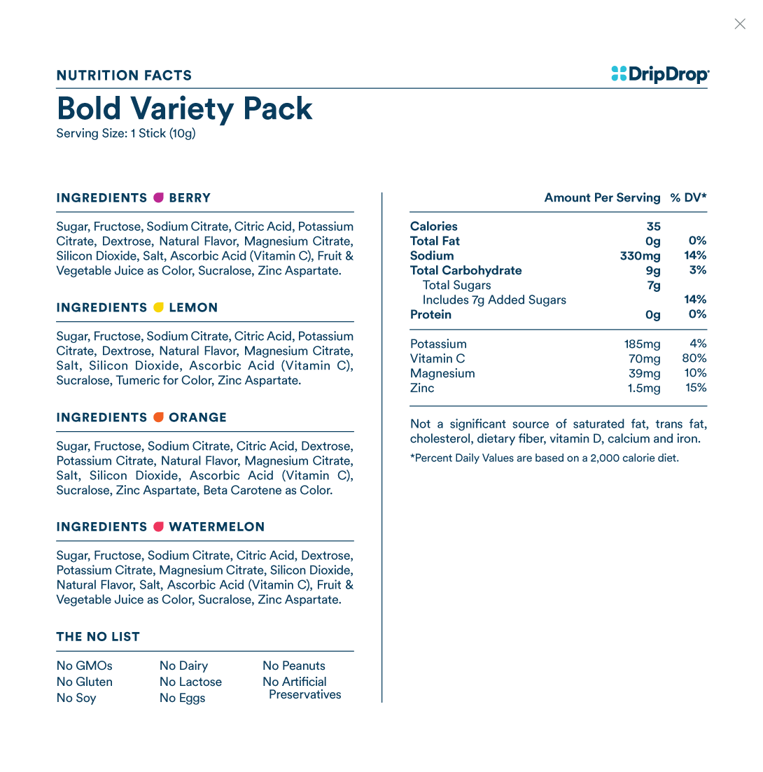 Nutrition Facts Bold Variety Pack Web Update