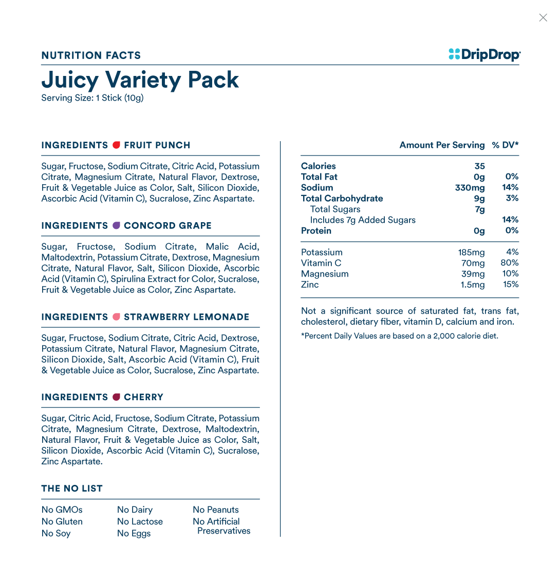 Nutrition Facts Bold Variety Pack Web Update