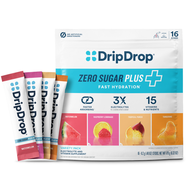 DripDrop Zero Sugar Plus Packaging 