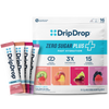 DripDrop Zero Sugar Plus fast hydration packets on a white background