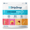 DripDrop Zero Sugar Plus Fast Hydration variety pack pouch, featuring watermelon, raspberry lemonade, tropical punch, and tangerine flavors. The white and blue packaging displays product details, including '16 Sticks' and 'No Artificial Sweeteners'.