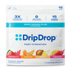 DripDrop Zero Sugar Plus Electrolyte Powder, Paradise Variety Pack, 16 oz sticks, 16 Pack