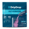 A package of DripDrop Fast Hydration ORS Science drink mix, featuring a dark teal and light blue bag with a sachet pouring pink powder into a clear glass of water. The package highlights electrolyte and shows 32 flavor sticks.