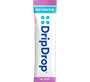 A single tube of DripDrop shown against a plain white background. The packaging features a white tube with a bright blue cap and a vertical blue brand name 'DripDrop' printed on the front.