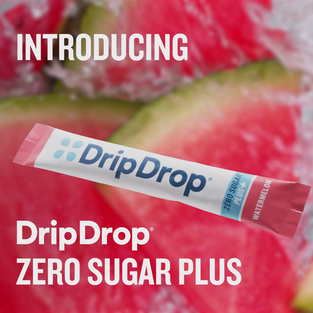 A video introducing new DripDrop Zero Sugar Plus